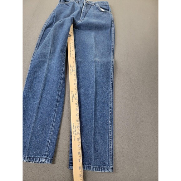 Vintage Wrangler Jeans Womens 9 Blue High Rise Straight Leg Made in USA 90s - Picture 2 of 13